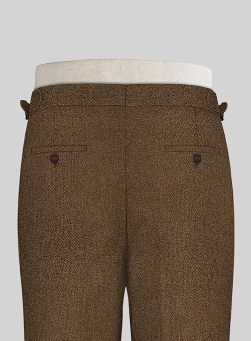 Royal Brown Heavy Tweed Highland Trousers