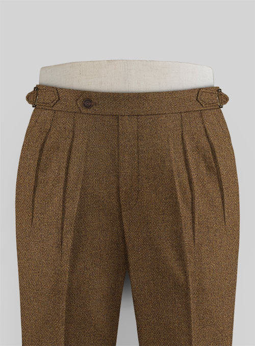 Royal Brown Heavy Tweed Highland Trousers