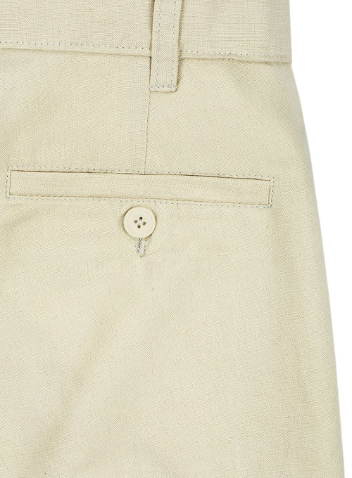 Safari Fawn Cotton Linen Shorts