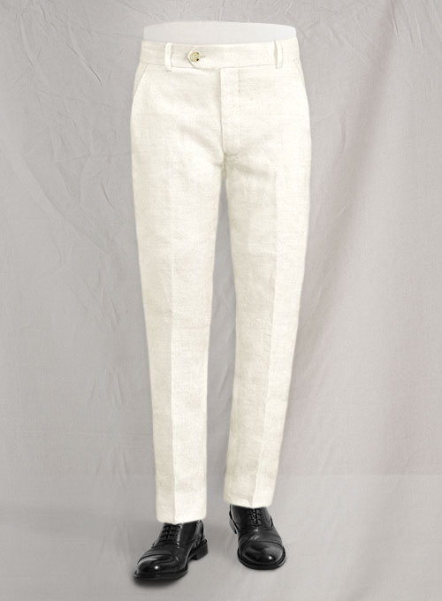 Safari Natural Cotton Linen Pants - Click Image to Close