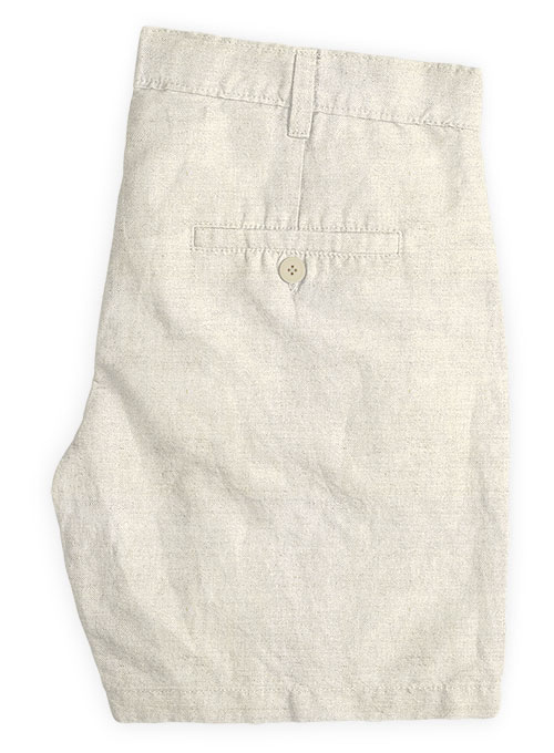 Safari Natural Cotton Linen Shorts