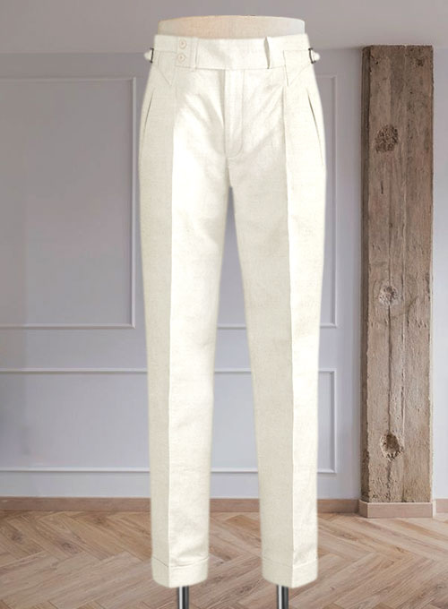 Safari Natural Cotton Linen Heritage Trousers