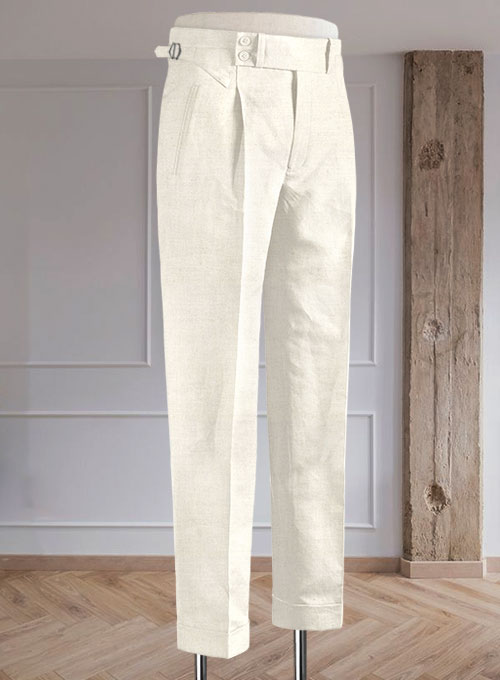 Safari Natural Cotton Linen Heritage Trousers