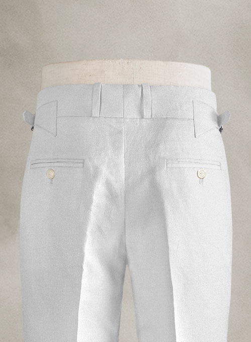 Buy Mens Cotton Linen Sapphire Grey Trousers Online | Merchant Marine