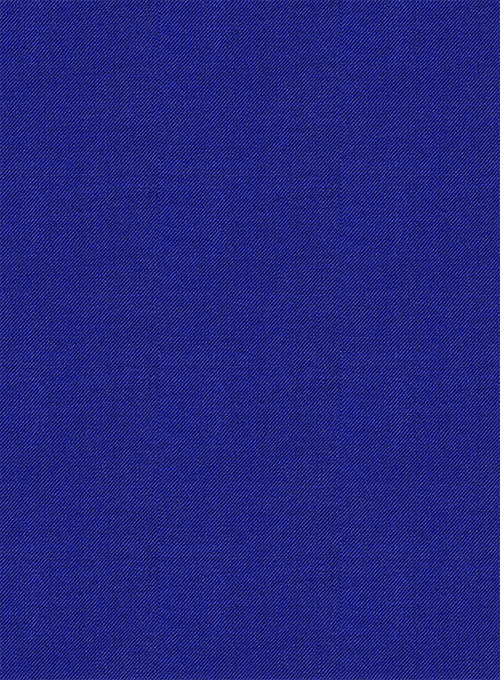 Scabal Cobalt Blue Wool Pants - Click Image to Close