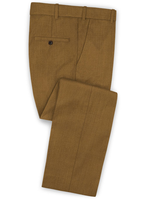Scabal Sepia Brown Wool Pants