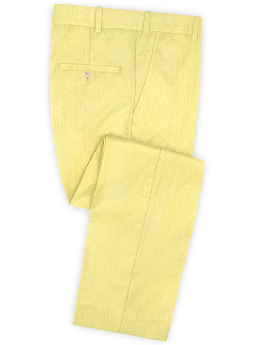 Scabal Yellow Wool Pants