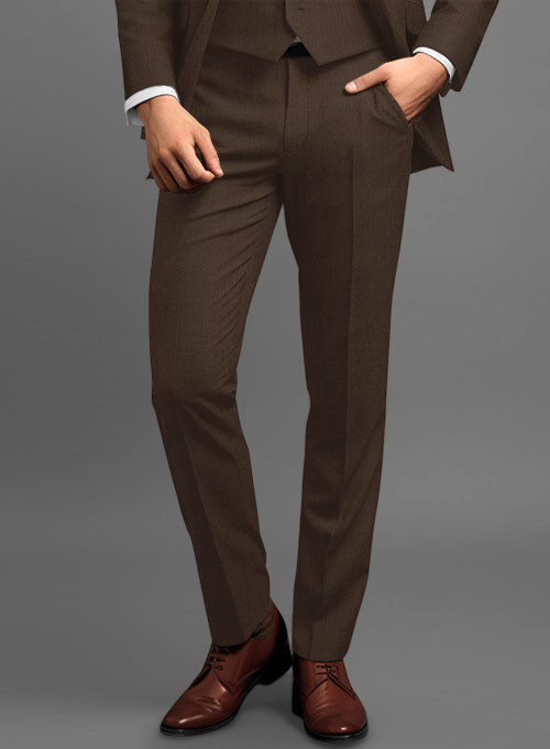 Scabal Brown Wool Pants