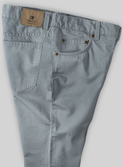 Slate Blue Stretch Chino Jeans - Click Image to Close