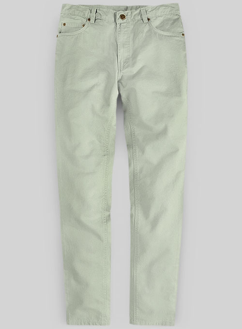 Slate Green Stretch Chino Jeans