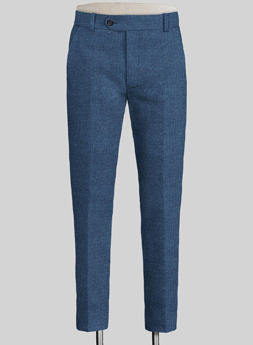 Solbiati Denim Mid Blue Linen Pants