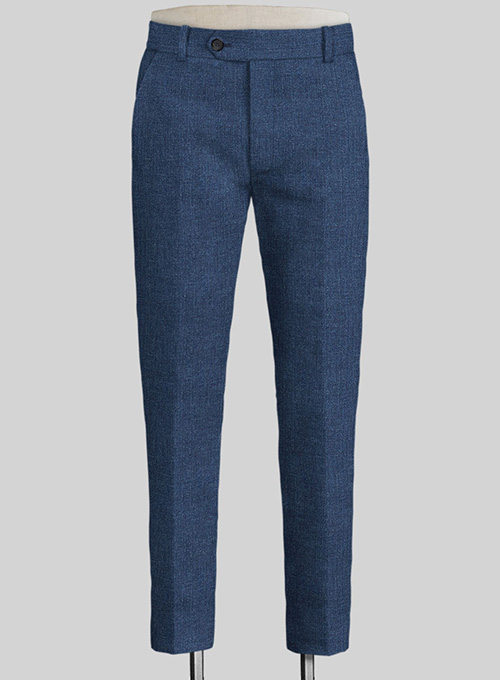 Solbiati Denim Dark Blue Linen Pants - Click Image to Close