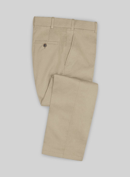 Sand Feather Cotton Canvas Stretch Pants