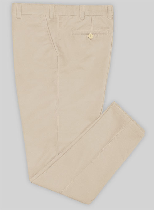 Sand Feather Cotton Canvas Stretch Chino Pants - Click Image to Close