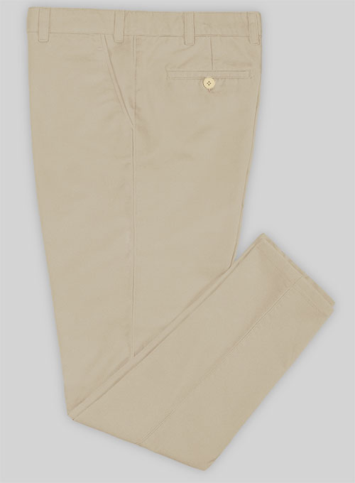 Sand Feather Cotton Canvas Stretch Chino Pants