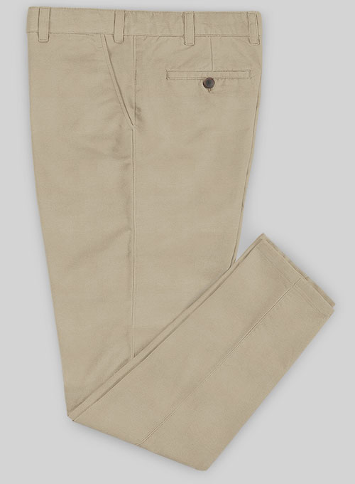 Sand Feather Cotton Canvas Stretch Chino Pants - Click Image to Close