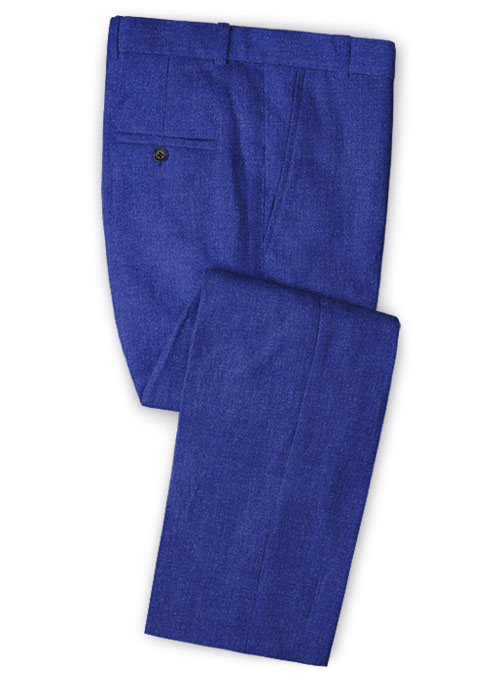 Solbiati Cobalt Blue Linen Pants