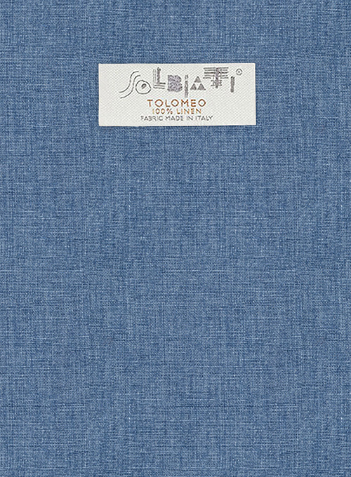 Solbiati Denim Light Blue Linen Pants - Click Image to Close