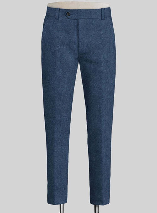 Solbiati Denim Mid Blue Linen Pants