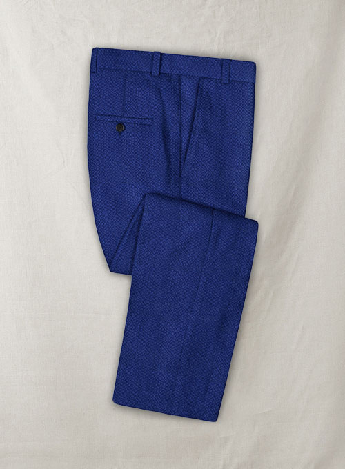 Solbiati Indigo Blue Seersucker Pants