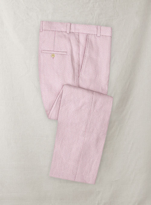 Solbiati Pink Seersucker Pants