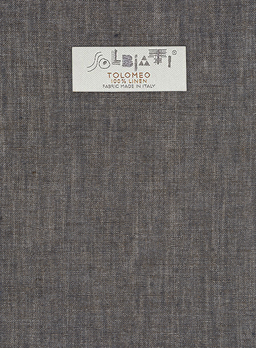 Solbiati Raw Brown Linen Pants - Click Image to Close