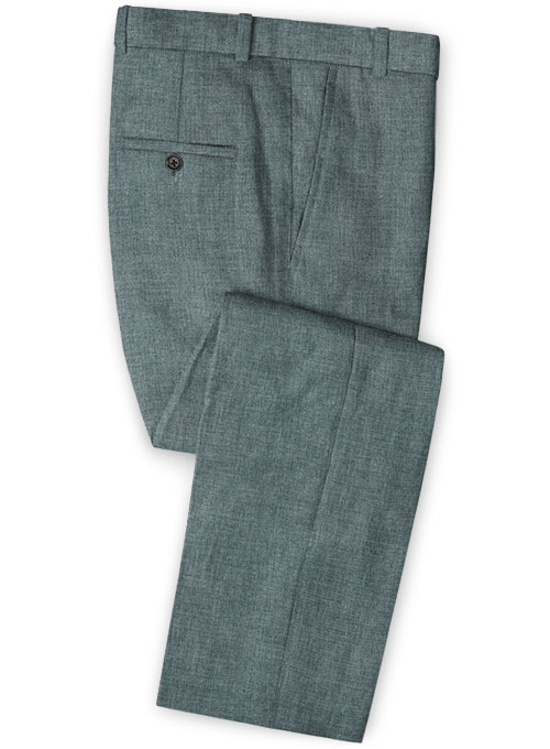 Solbiati Stone Gray Linen Pants