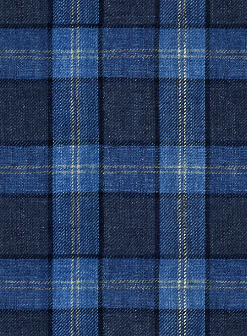 Solbiati Blue Glen Linen Pants - Click Image to Close