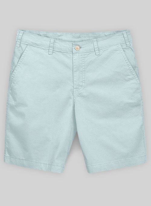 Spring Blue Stretch Summer Weight Chino Shorts