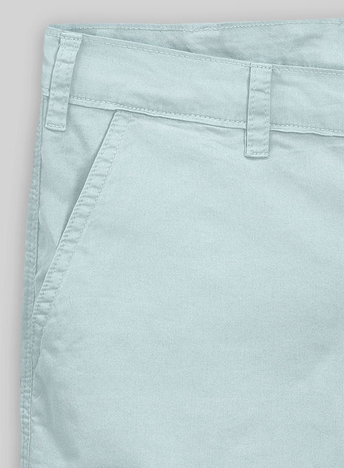 Spring Blue Stretch Summer Weight Chino Shorts