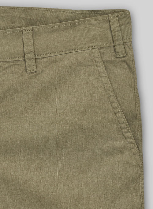 Stone Khaki Summer Weight Chino Shorts