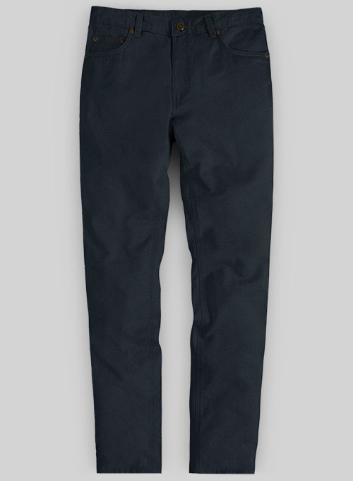 Stretch Summer Weight Navy Blue Chino Jeans