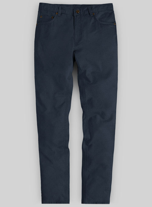 Stretch Summer Weight Navy Blue Chino Jeans
