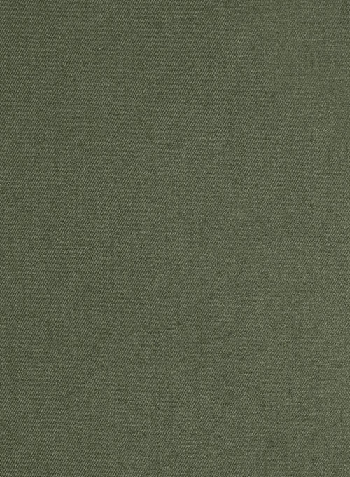 Stretch Summer Weight Olive Green Chino Jeans