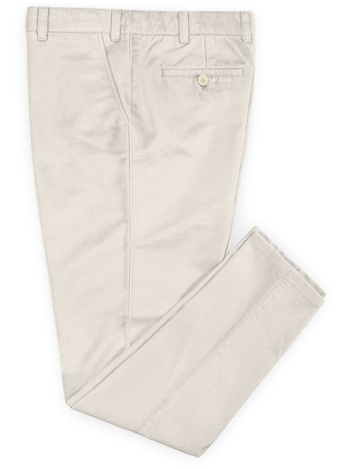 Stretch Summer Beige Chino Pants - Click Image to Close