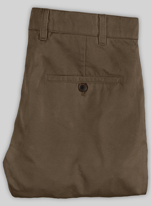 Stretch Summer Brown Chino Pants - Click Image to Close