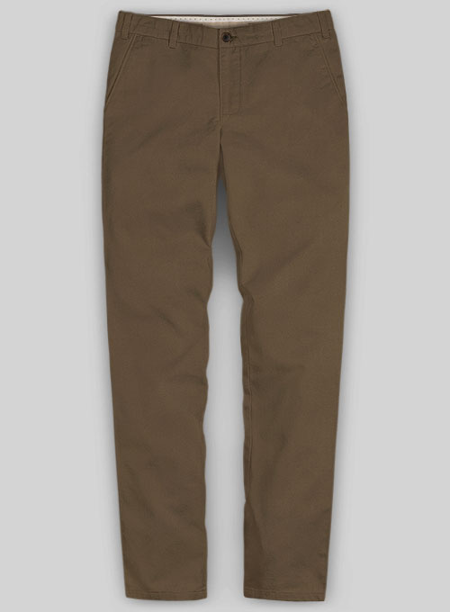Stretch Summer Weight Brown Chino Pants