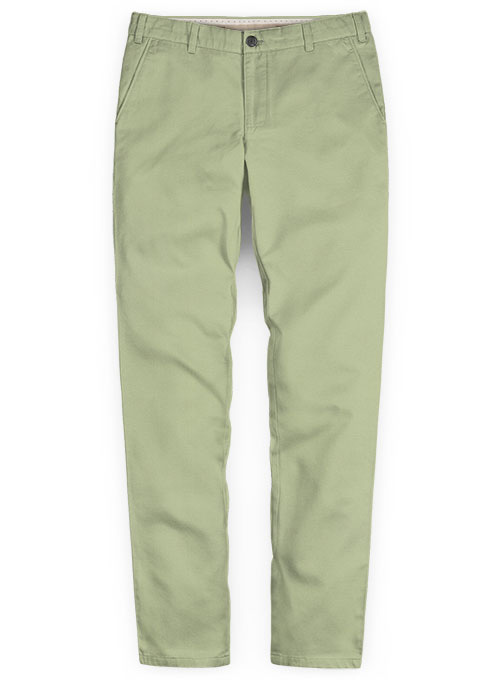 Stretch Summer Weight River Green Chino Pants