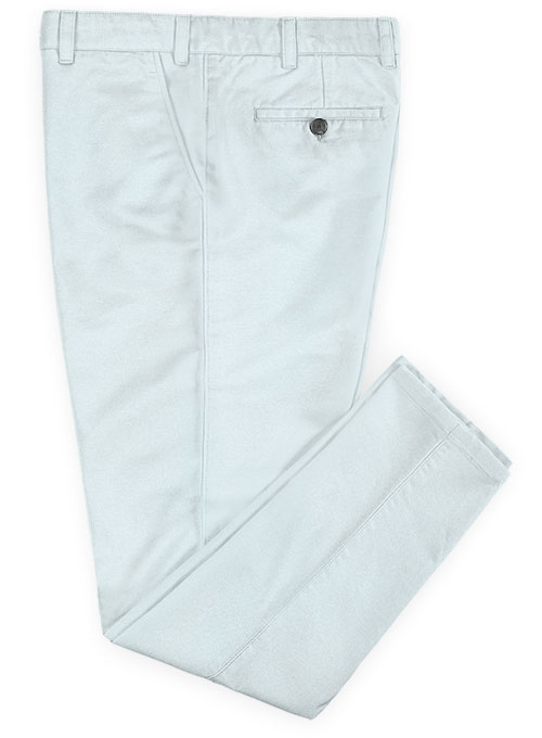 Stretch Summer Sky Blue Chino Pants - Click Image to Close