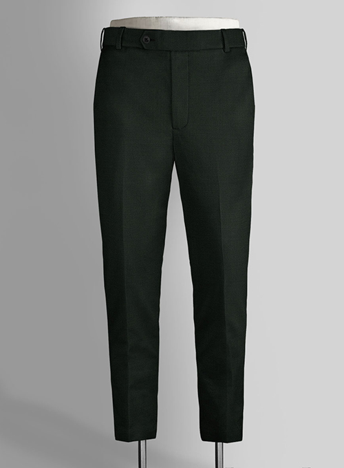 Stretch Green Wool Pants - Click Image to Close