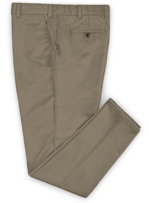 Spring Brown Stretch Chino Pants