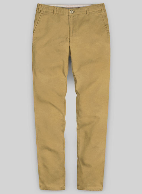 Bowery Khaki Stretch Heavy Cotton Chino - Custom Fit Pants