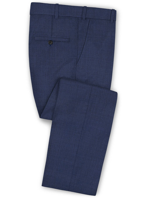 Stretch Royal Blue Wool Pants : Made To Measure Custom Jeans For Men ...