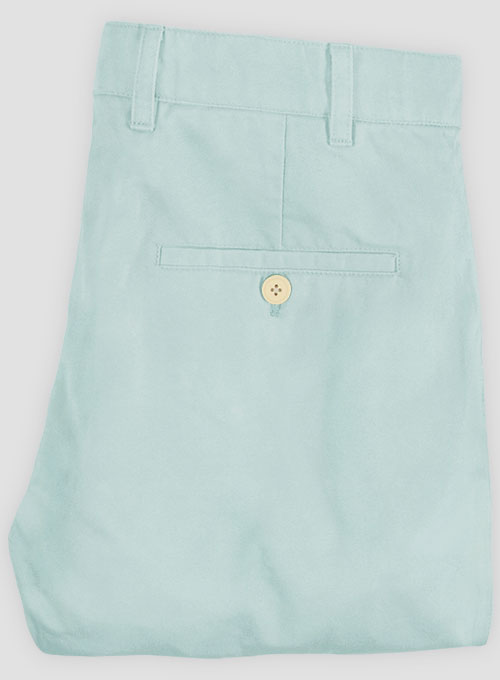 Stretch Summer Sea Blue Chino Pants