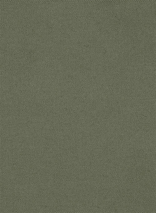 Stretch Summer Olive Green Chino Jeans