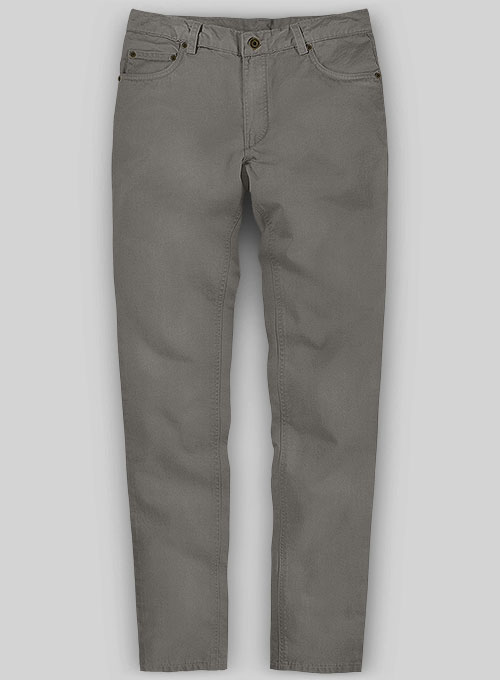 Stretch Summer Weight Gray Chino Jeans