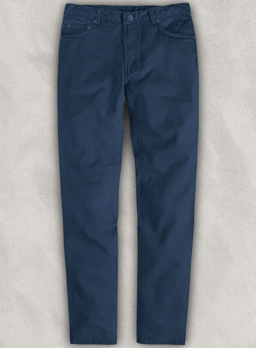 Stretch Summer Weight Royal Blue Chino Jeans