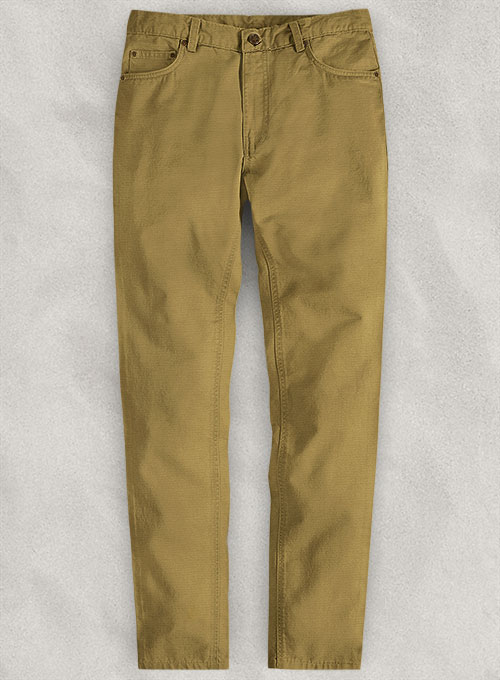 Stretch Summer Weight Tan Chino Jeans