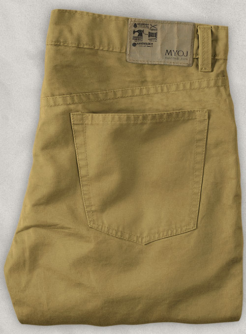 Stretch Summer Weight Tan Chino Jeans