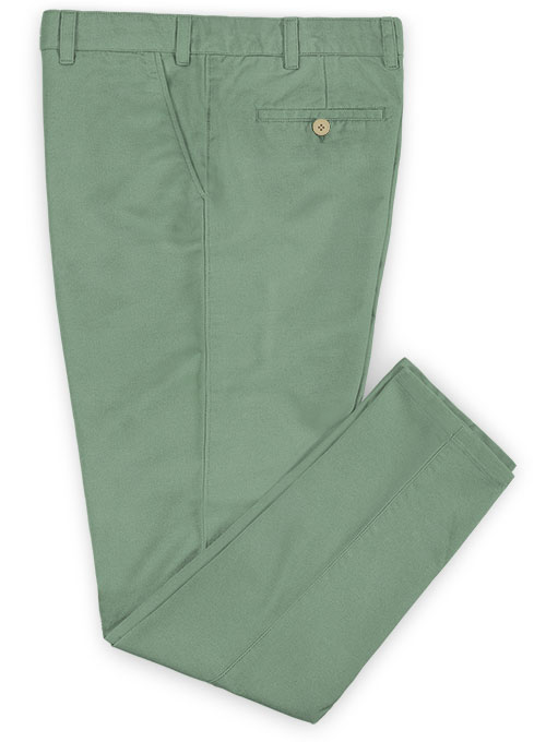 Stretch Summer Weight Spring Green Chino Pants